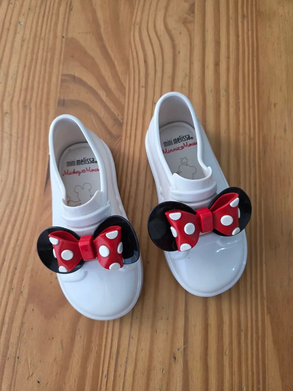 tenis mini melissa minnie mouse branco 22