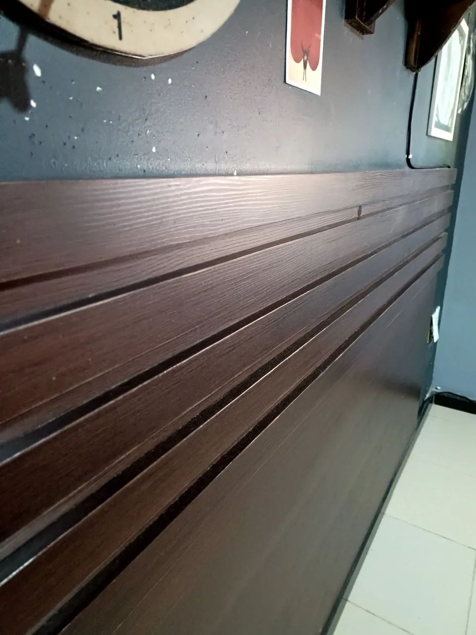 Cabeceira de cama casal ou queen em MDF ripado - Foto 4