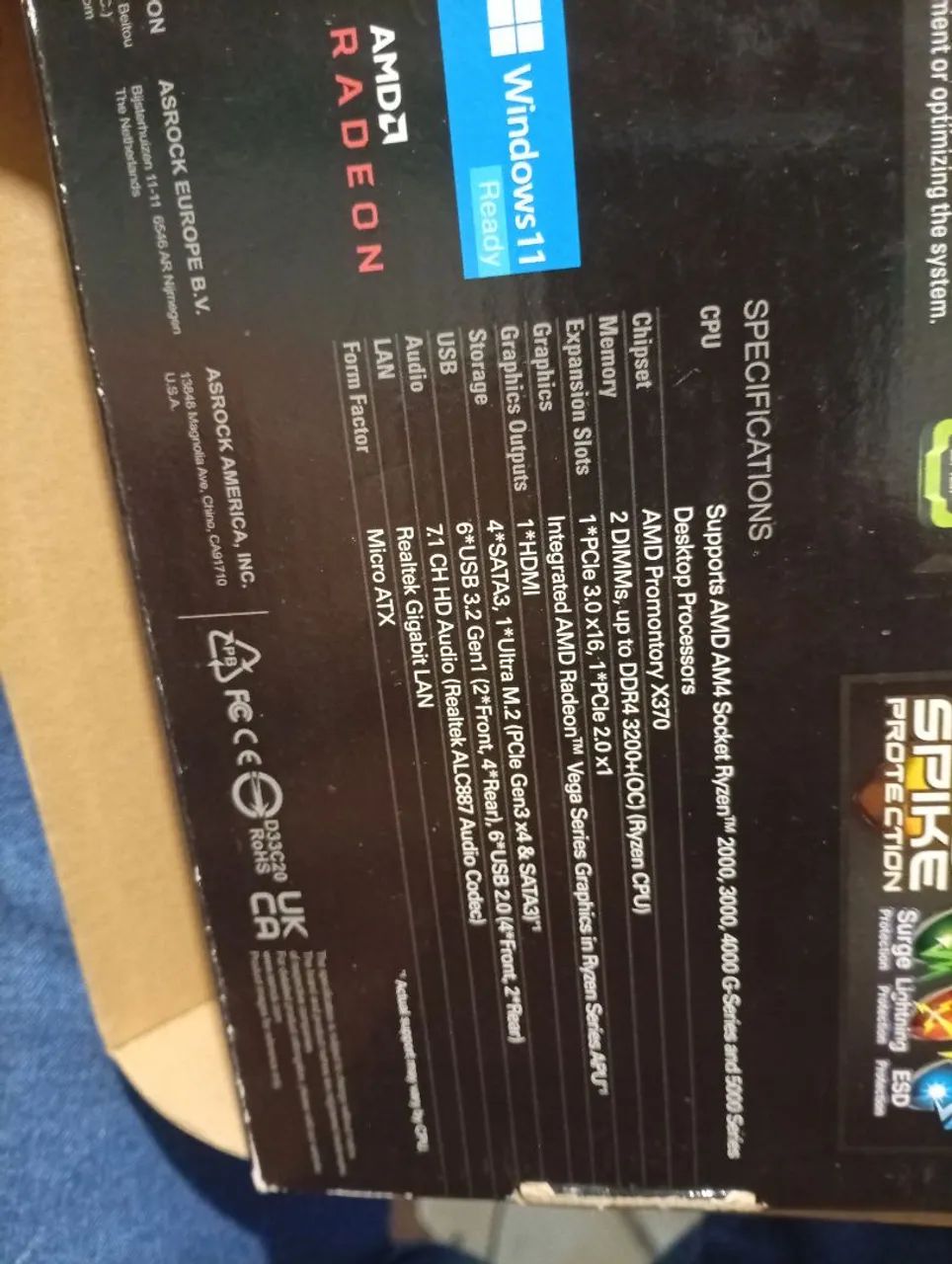 Placa mãe Asrock x370m - Foto 2