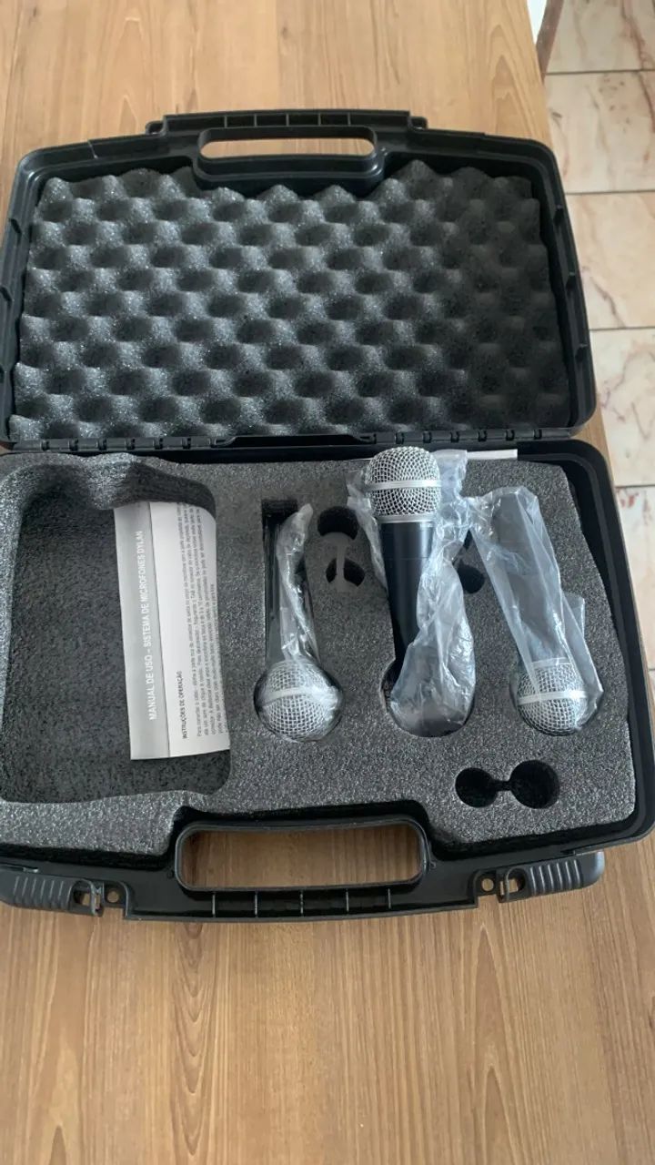 Kit Com 03 Microfones Dinâmicos Unidirecional Dylan SMD-58 - Foto 3