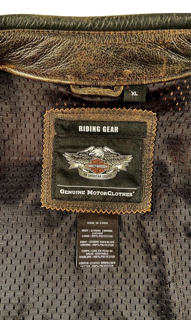 Jaqueta de couro Harley Davidson - XL - Foto 3