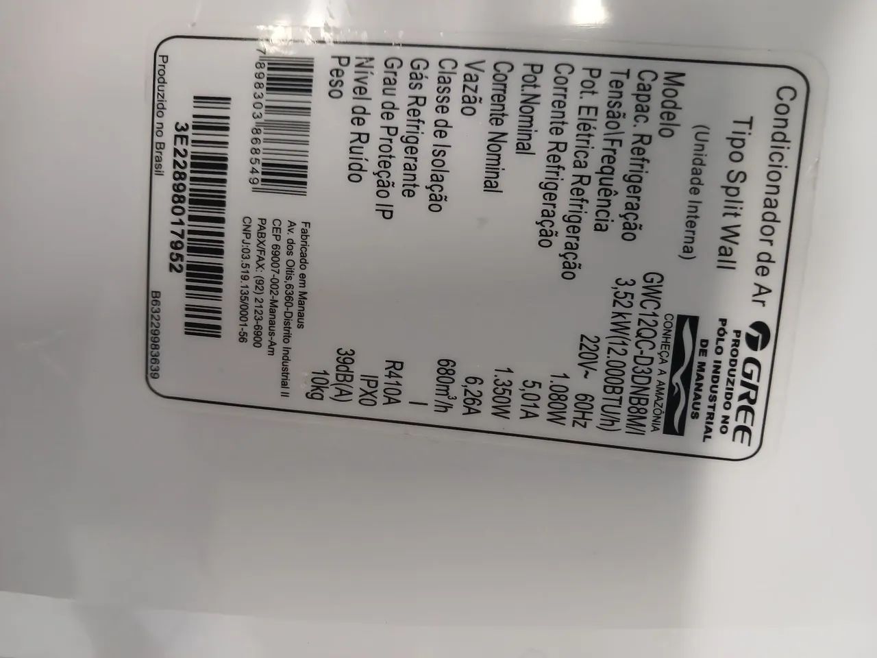 Ar Condicionado 12btu com defeito - Foto 4