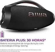 Caixa de som Aiwa Boombox Plux Aws-Bbs-01-B