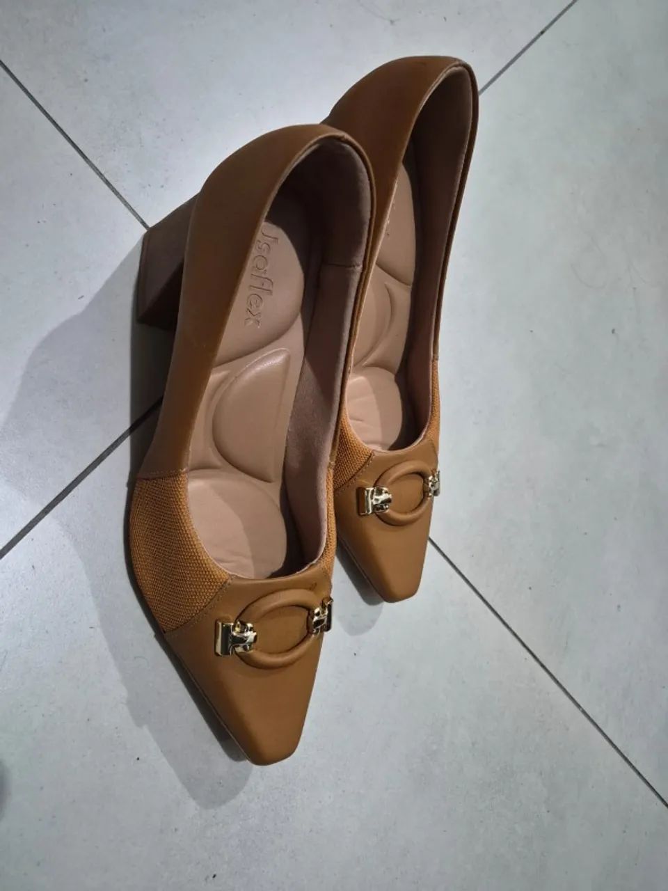 Scarpin Caramelo Usaflex 37  - Foto 3