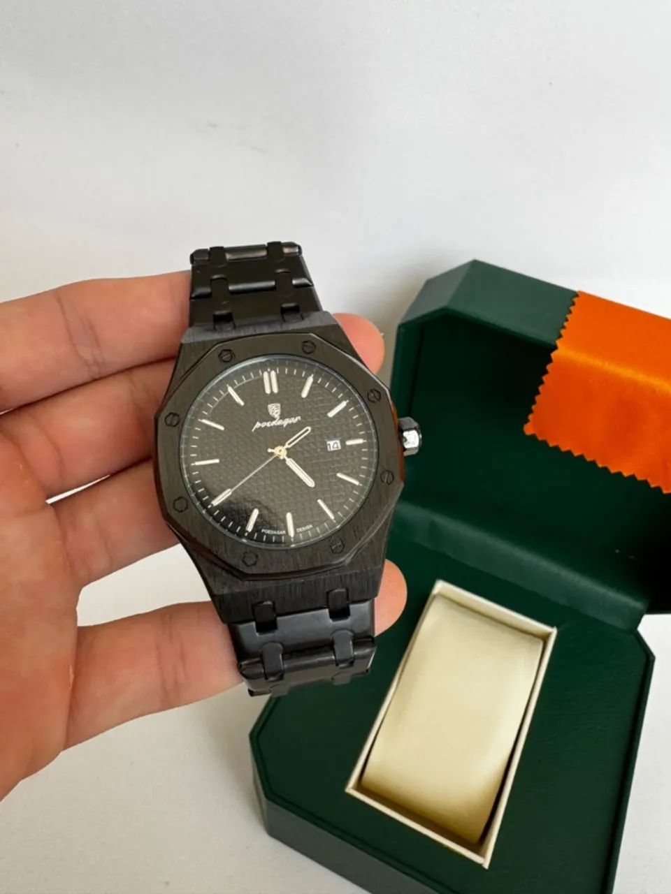 Relógio Poedagar RoyalKing Full Black - Pronta Entrega