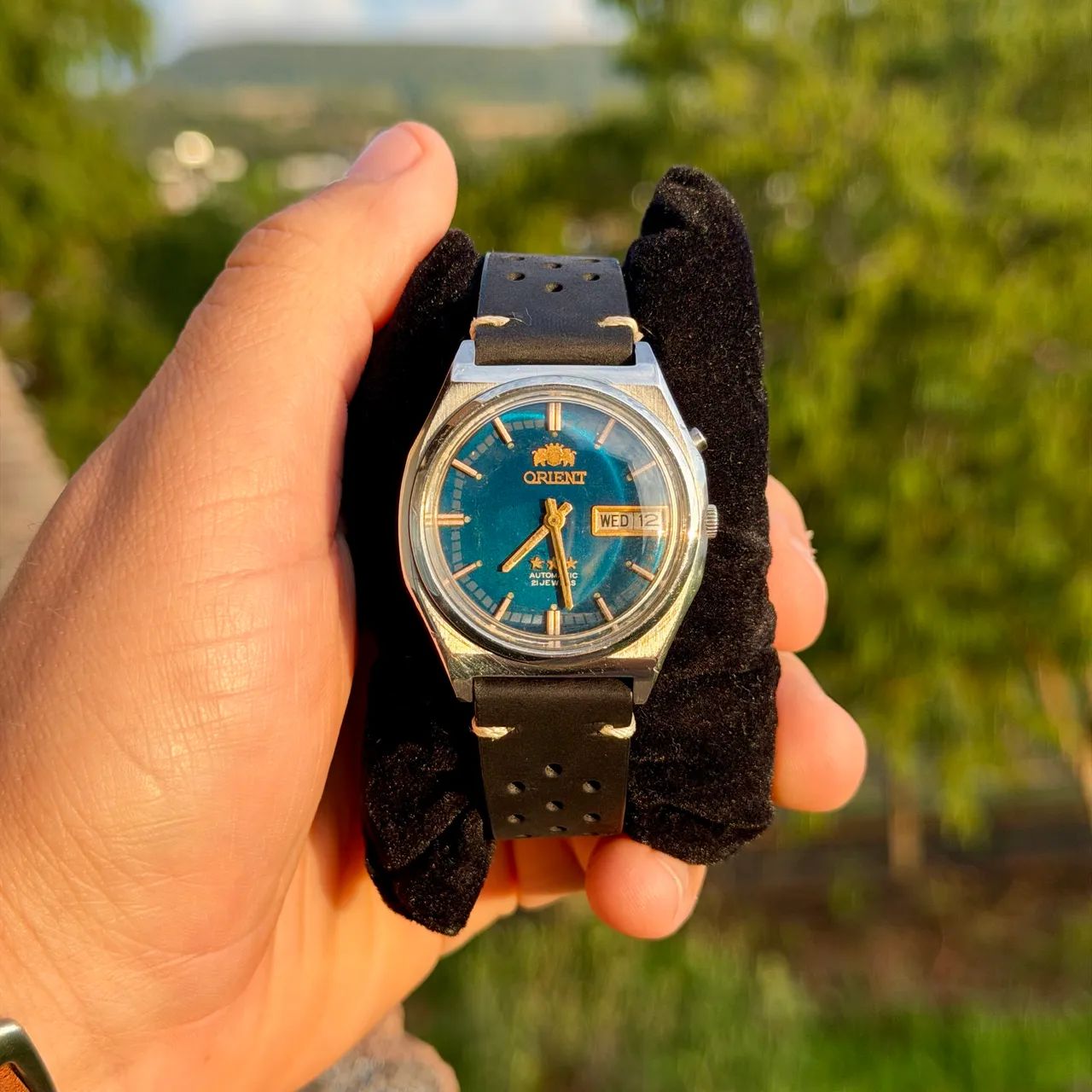 Orient 3 Estrelas Vintage Azul Escuro - Foto 2