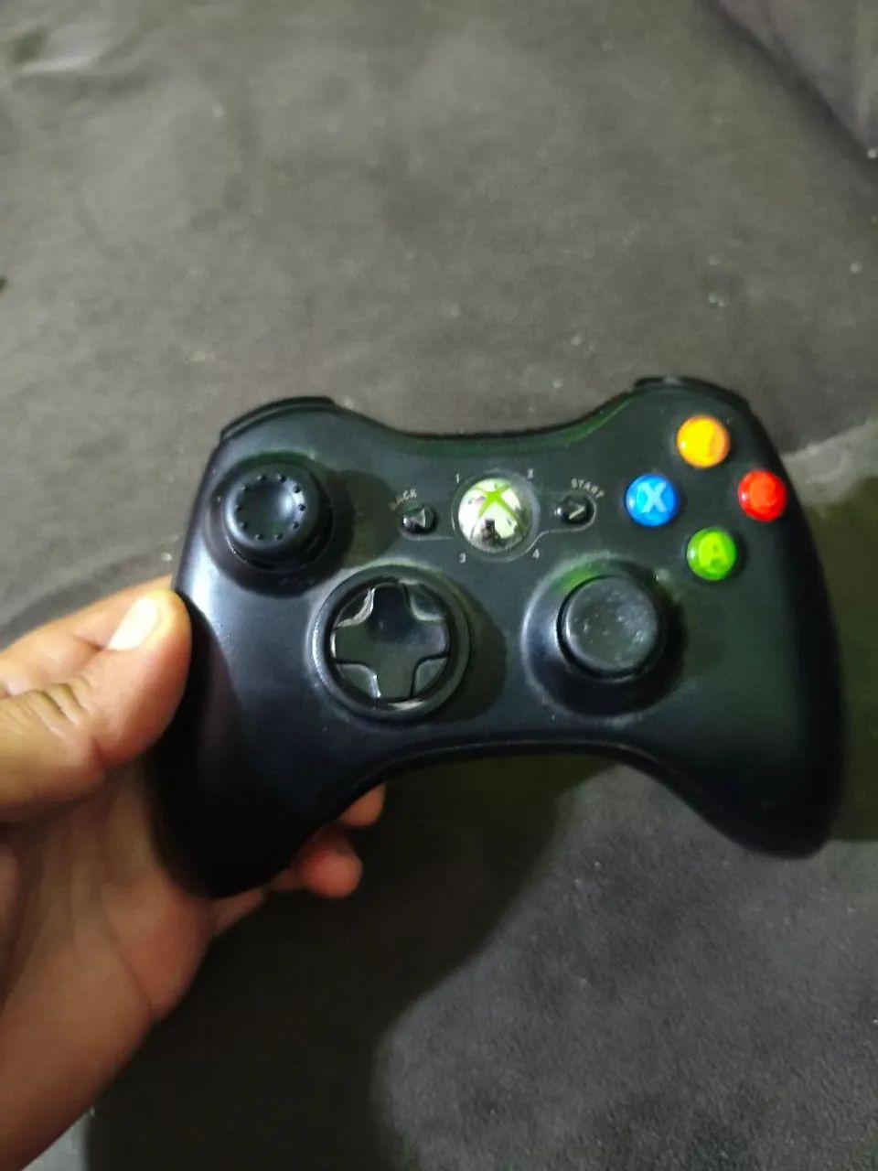 Controle original Xbox360 + bateria e cabo USB 
