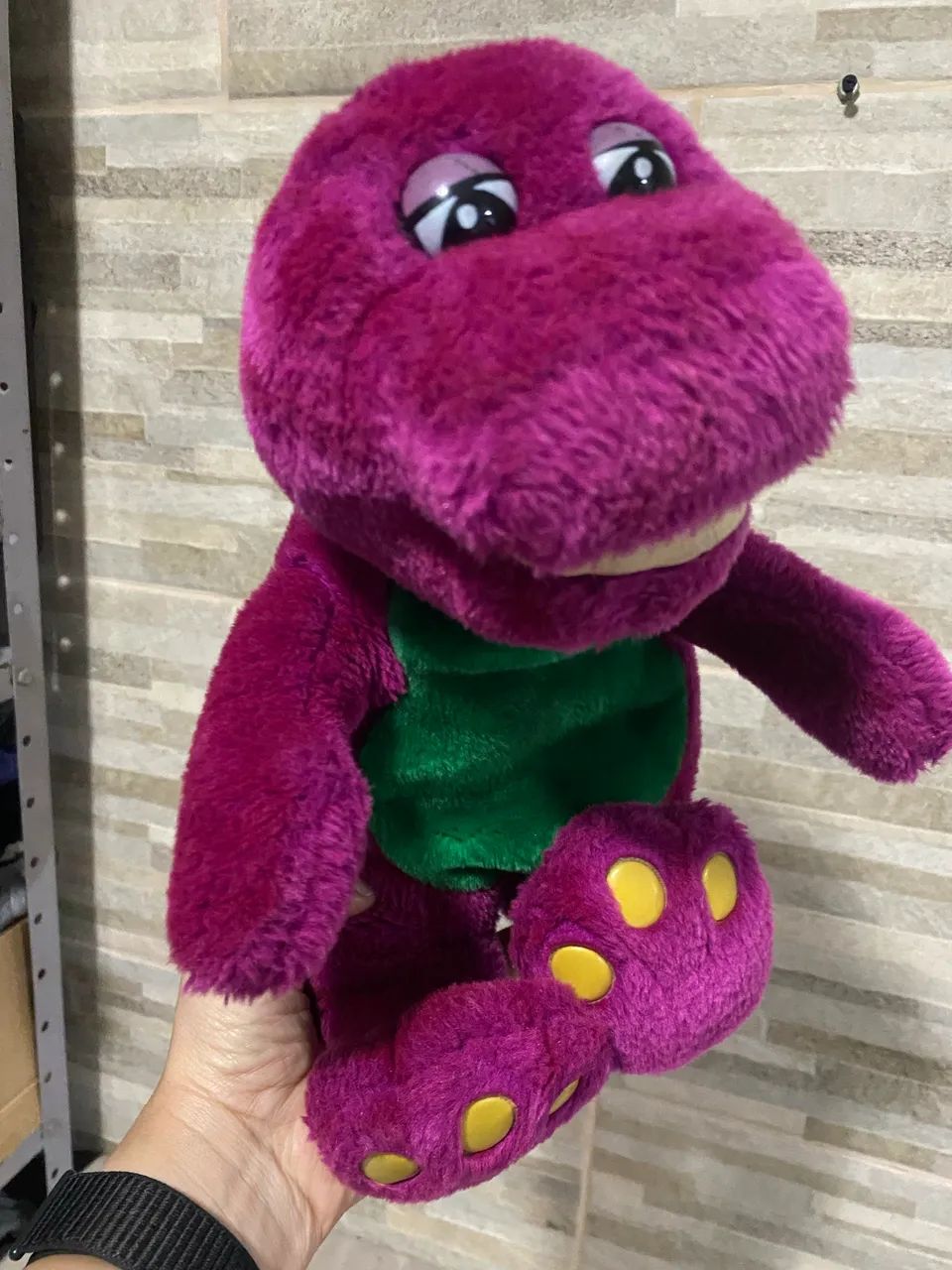 Pelúcia do boneco Clássico do Barney o Dinossauro  - Foto 2