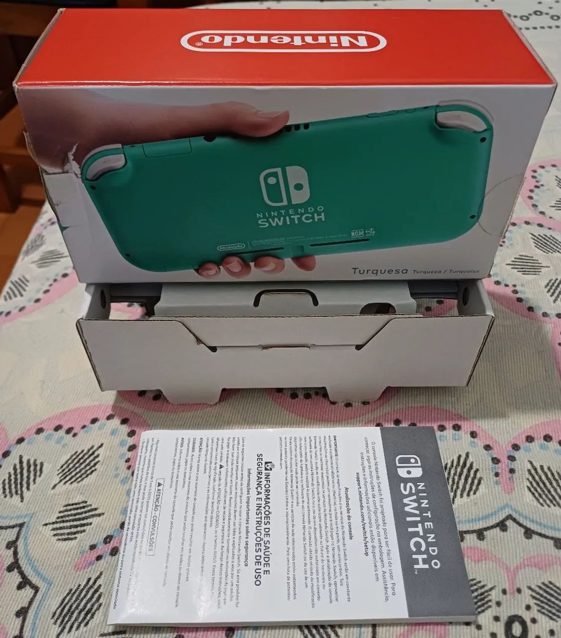 Caixa para Nintendo Switch Lite Turquesa - Foto 2