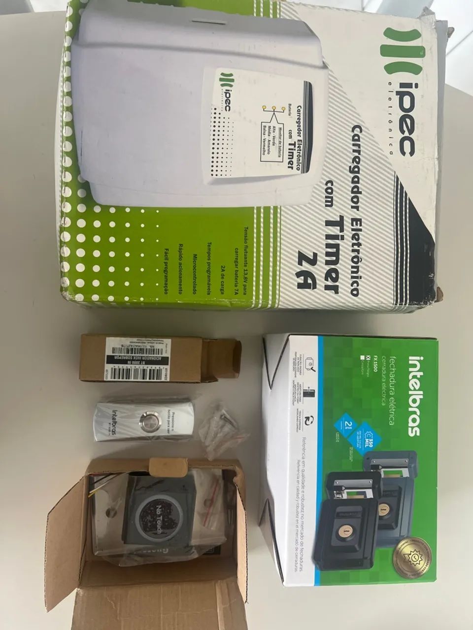 Kit completo para fechadura eletrônica Intelbras 