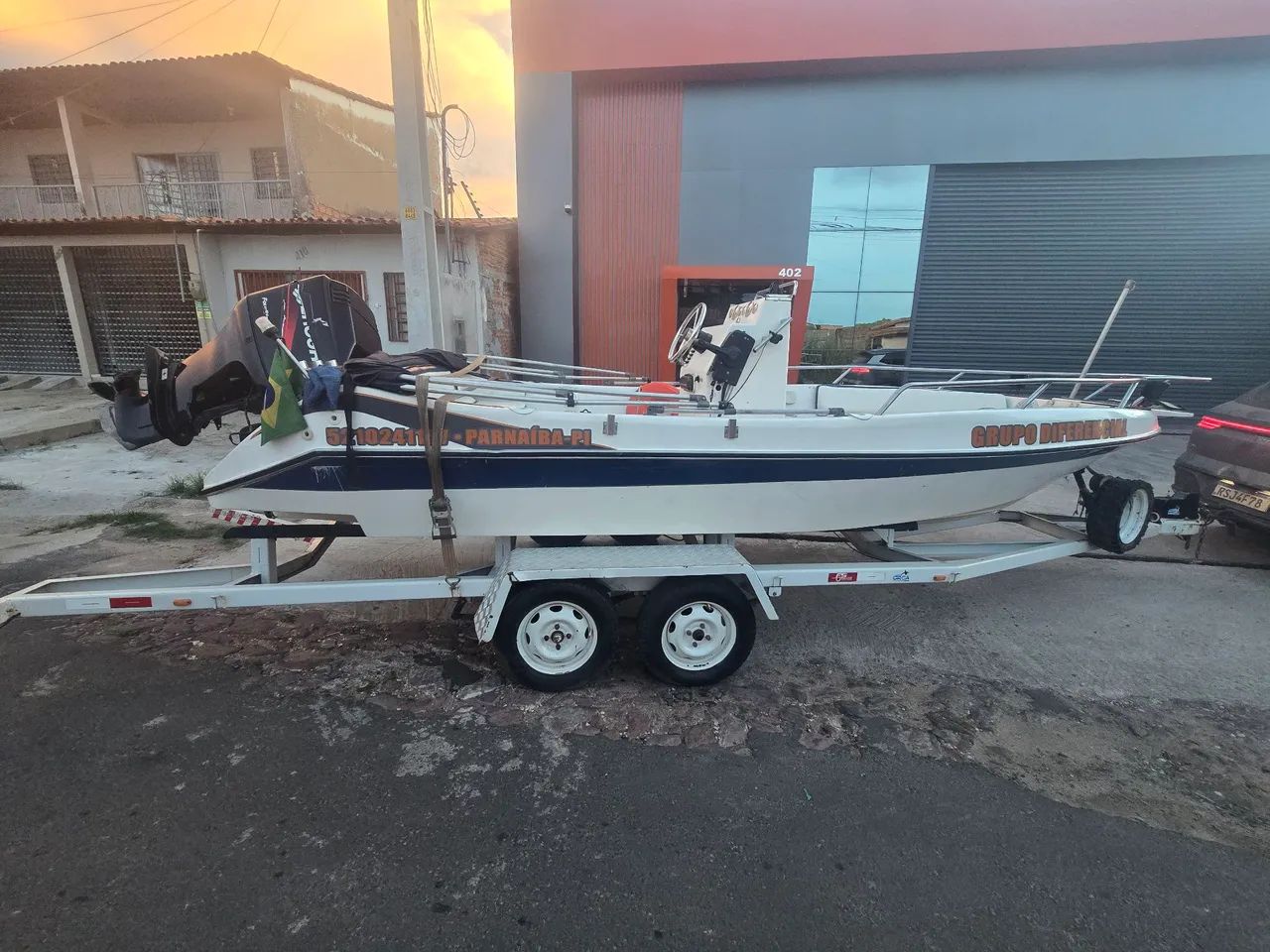 Lancha 90hp excelente pra lagoas e rios rasos. - Foto 8
