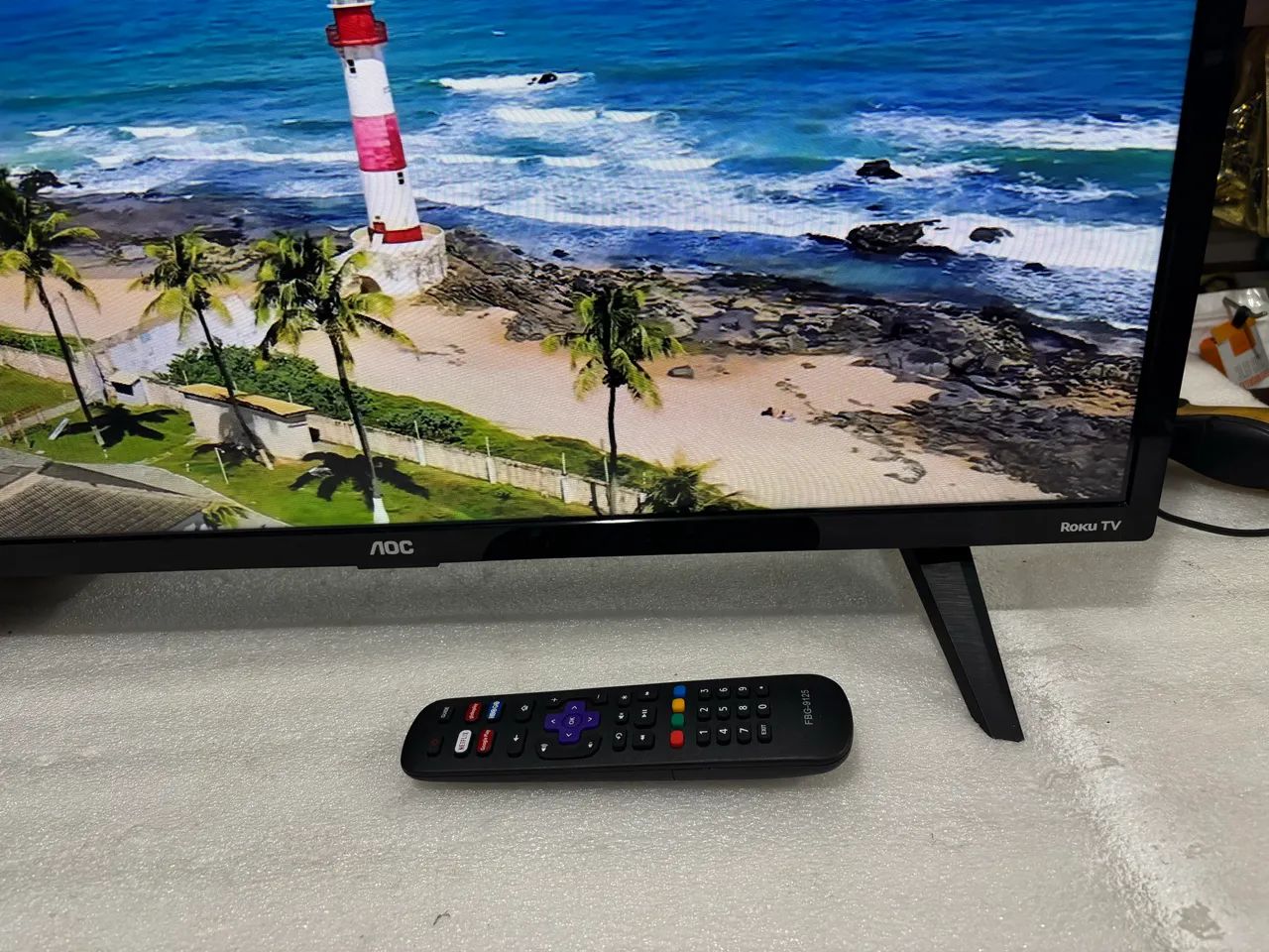 Smart Tv 32 polegadas Aoc Roku  - Foto 3