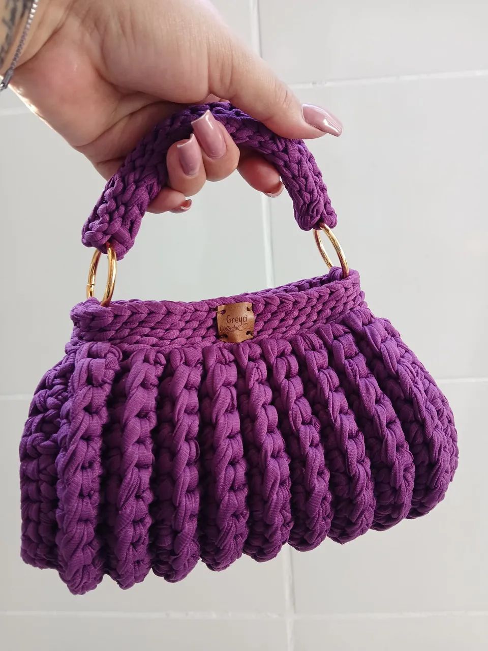 Bolsa de crochê  - Foto 4
