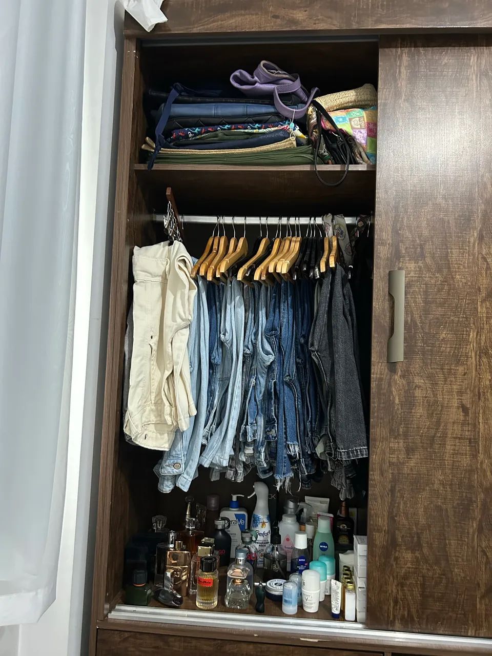 Guarda-roupa 3 Portas De Correr Com Espelho 9 Gavetas - Foto 4