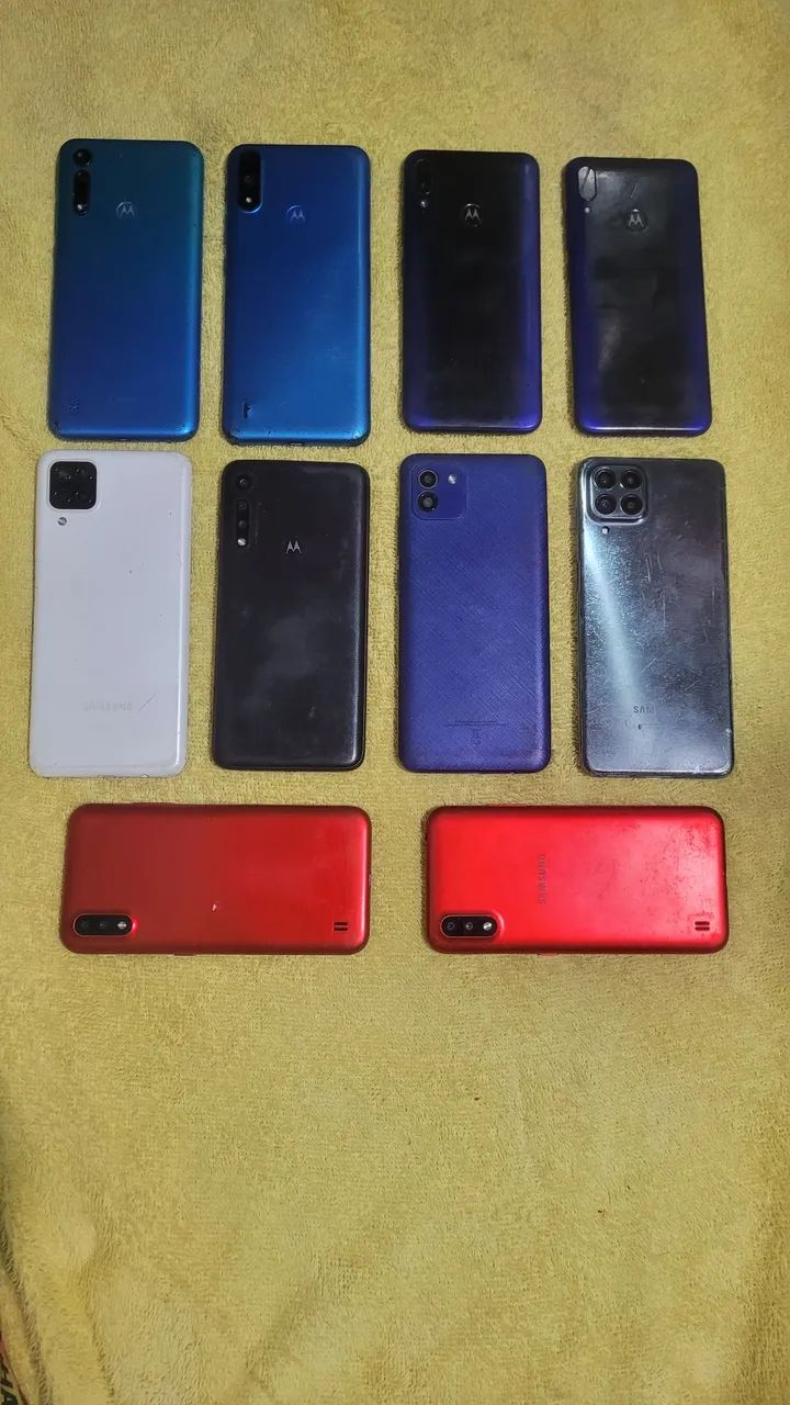 Lote com 10 celulares 