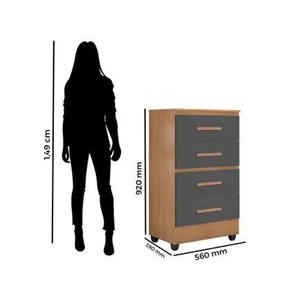 Cômoda 4 Gavetas  - Foto 4