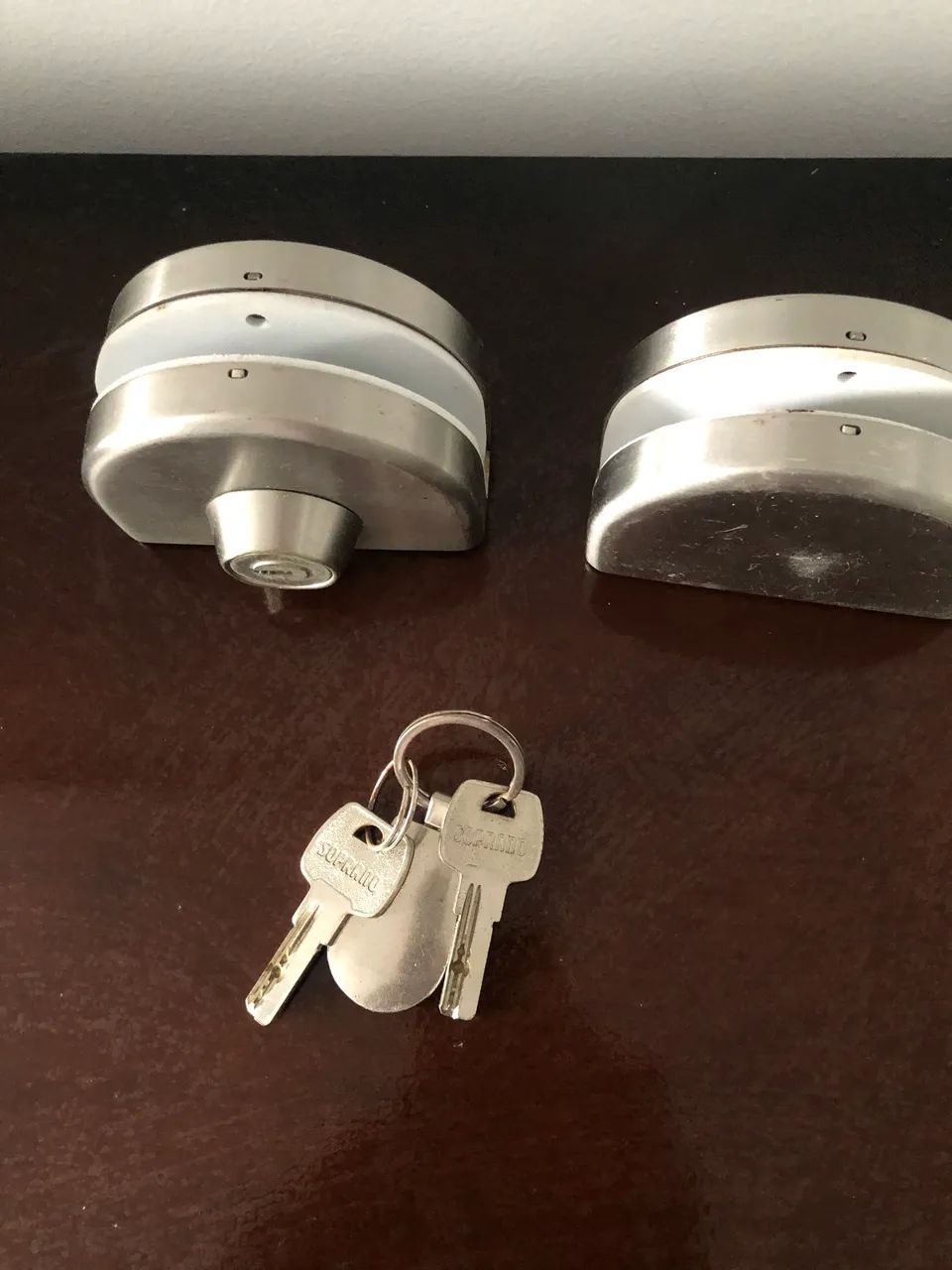 Fechadura para porta Blindex