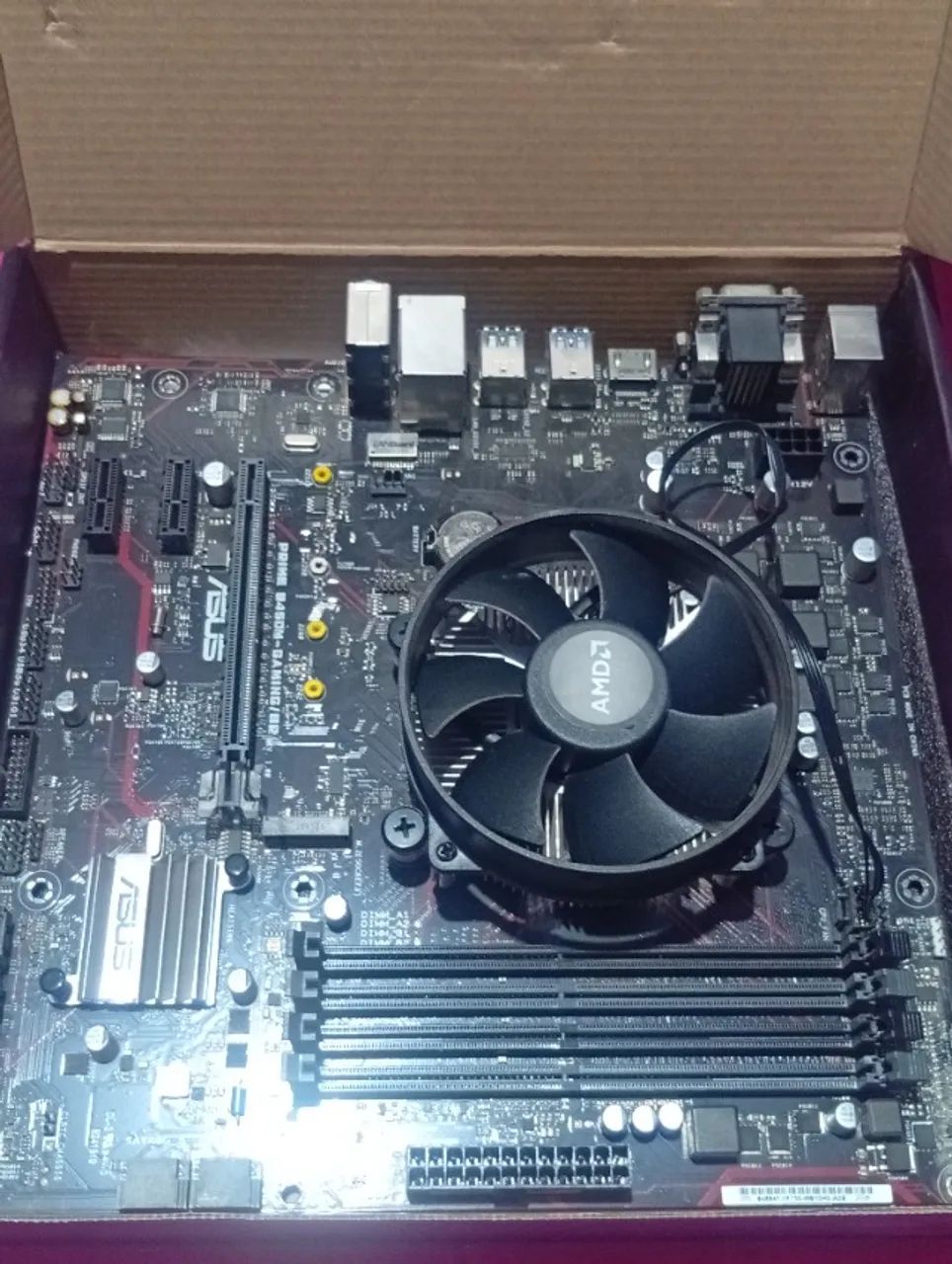 Kit Placa Mãe B450M Prime Gaming + Ryzen 5 1500X - Foto 4