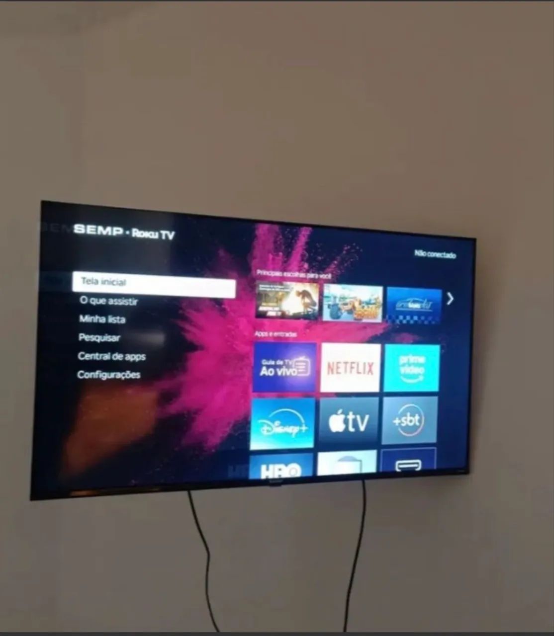 Smart TV SEMP Roku 50 polegadas 