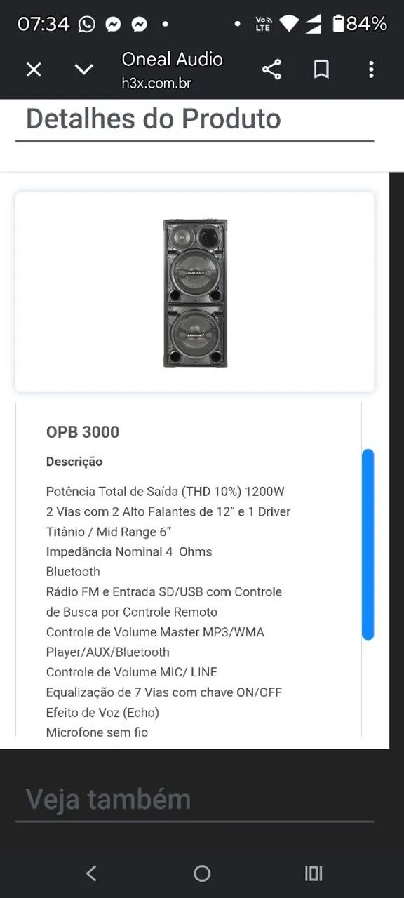 CAIXA ACÚSTICA OPB-3000 - Foto 4