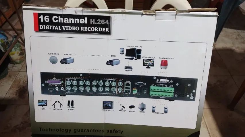 Gravador de vídeo recorder Digital H.264 DVR - Foto 4