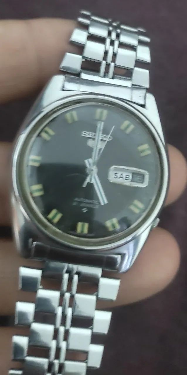 Relógio seiko 5 21j movimento automático 6119