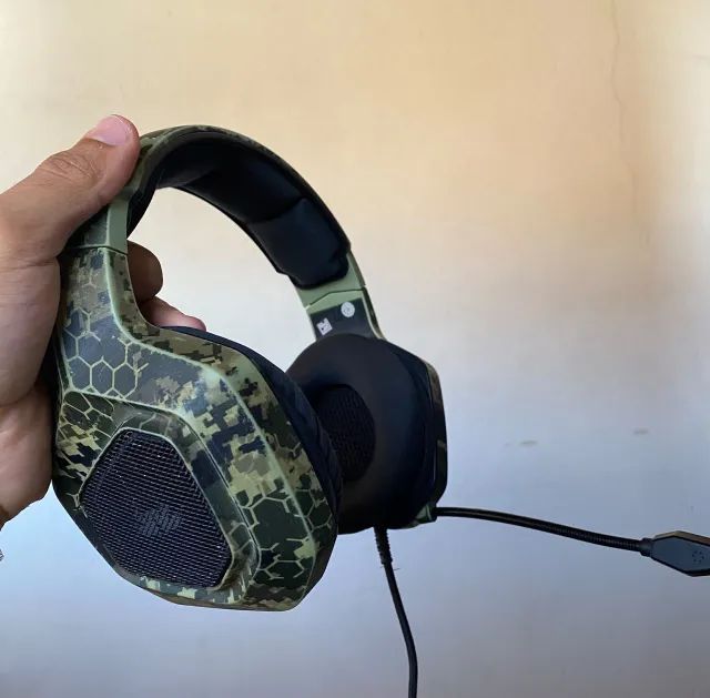 Headset Gamer Camuflado Alta qualidade 