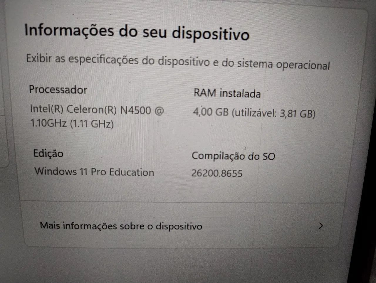 NOTEBOOK ACER ASPIRE 3 PRATA - Foto 3