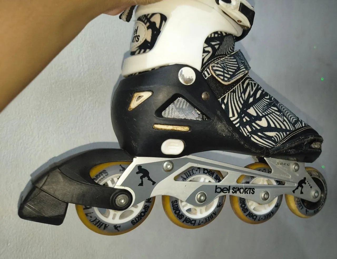 Patins Inline Roller Black Edition - Foto 3