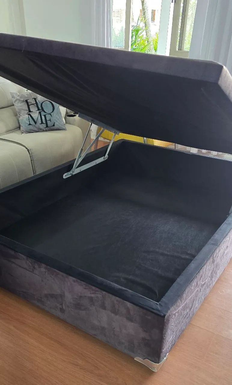Conjunto cama box casal baú - Foto 4