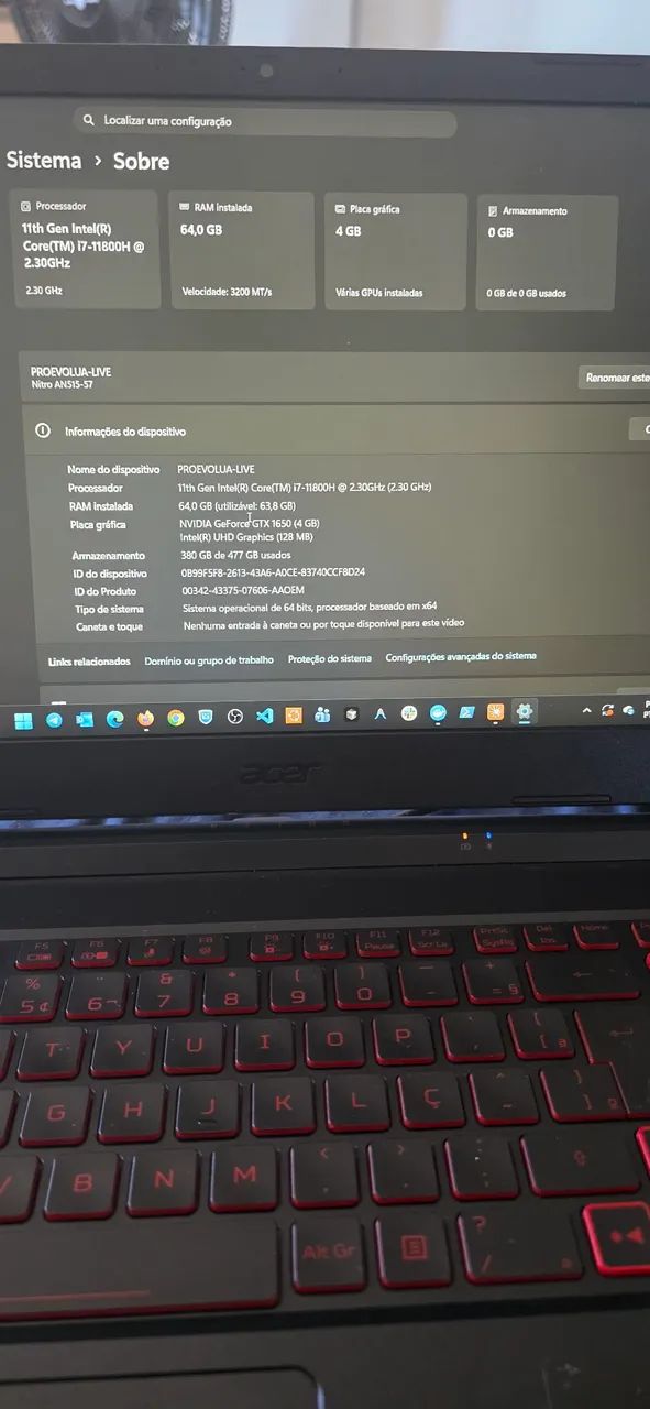 Acer Nitro 5 - Oportunidade