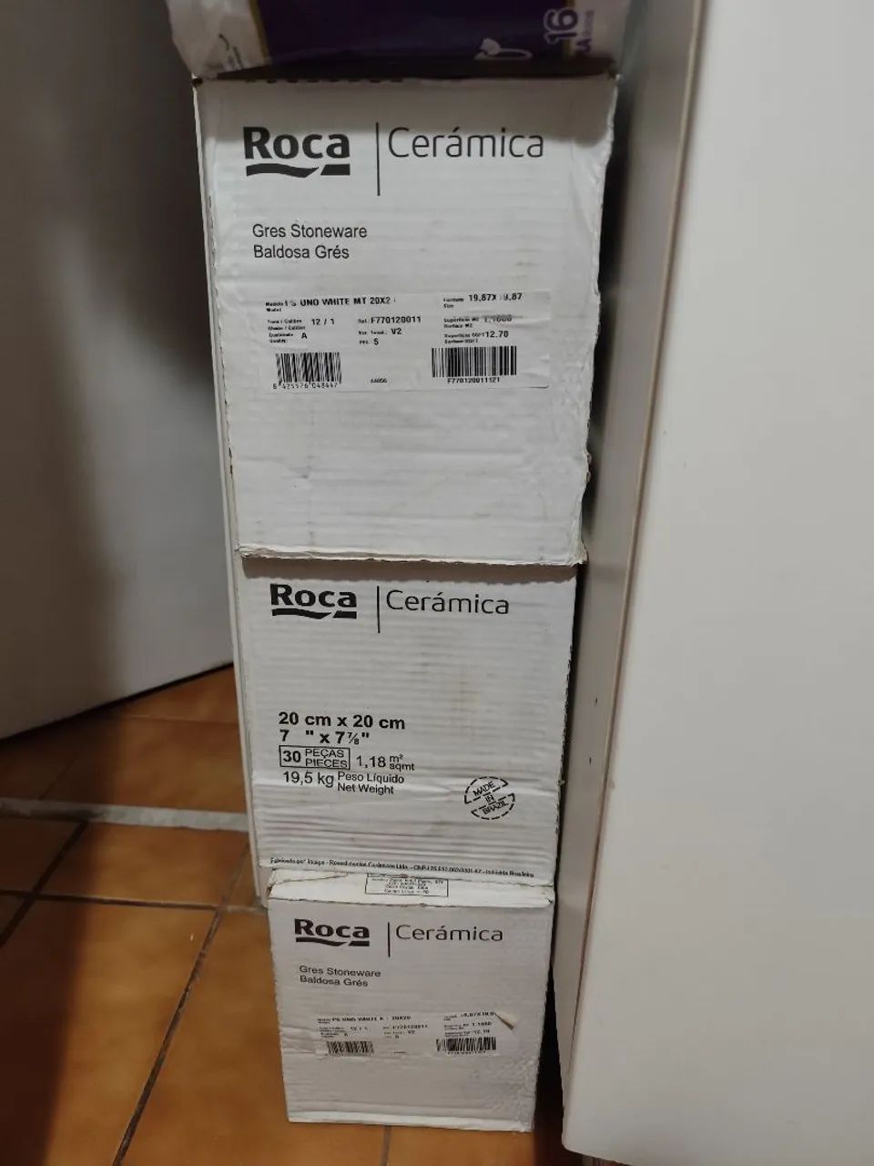 Piso Roca Uno White Matte
