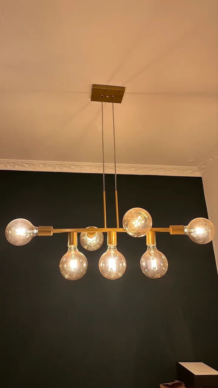 Luminária dourada - Foto 3