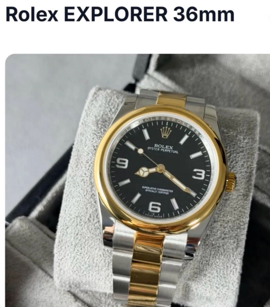 Rolex explorer, 36mm, (CL- A+, dourado e prateado)  - Foto 2