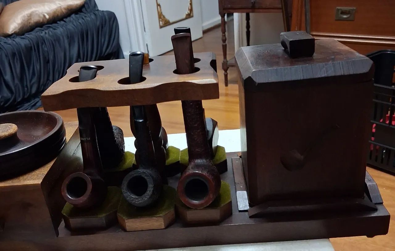 CACHIMBEIRA COM 6 CACHIMBOS NOBRES - Foto 3