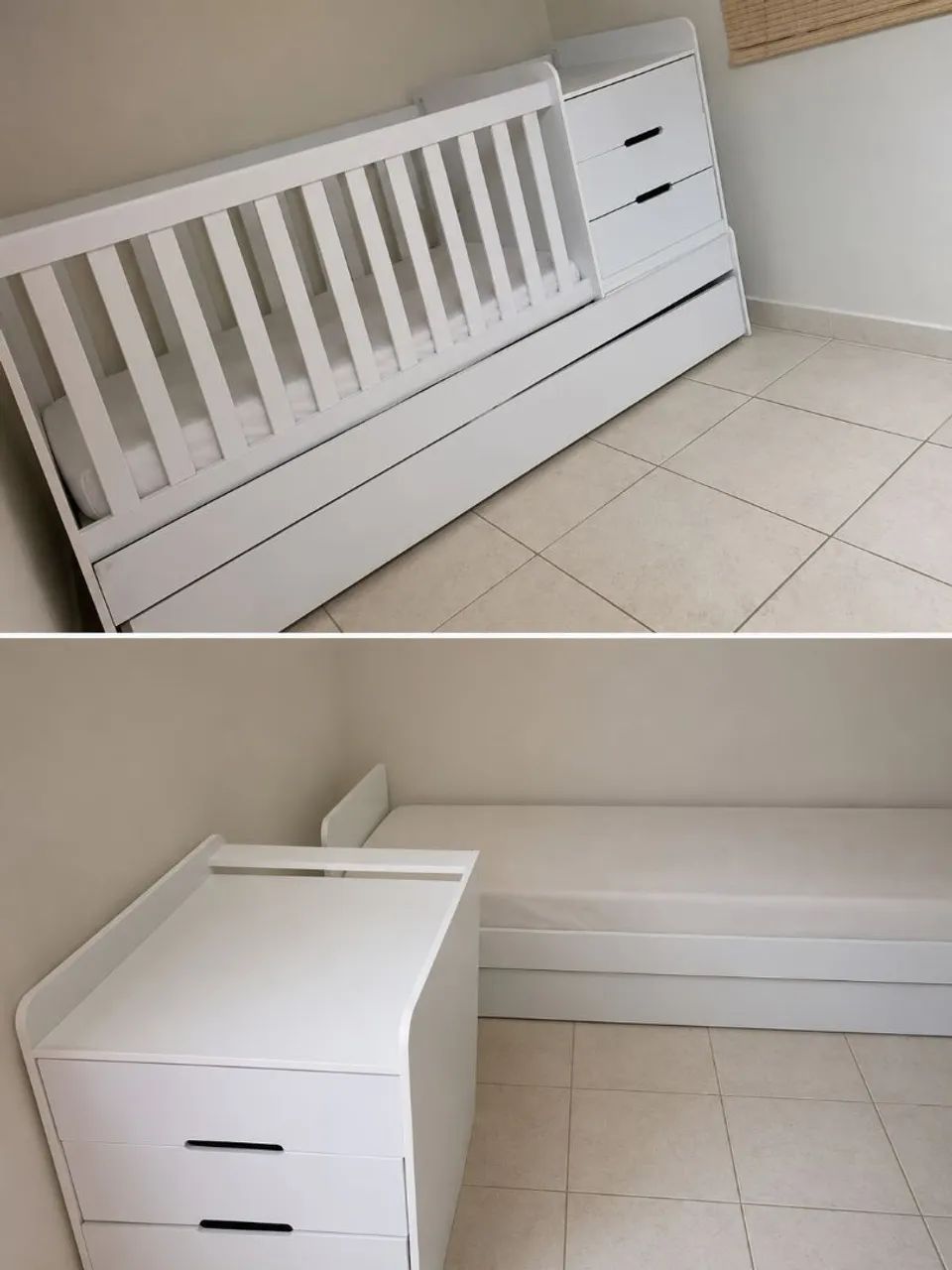 Vendo berco 3 em 1 com cama e cômoda acoplada