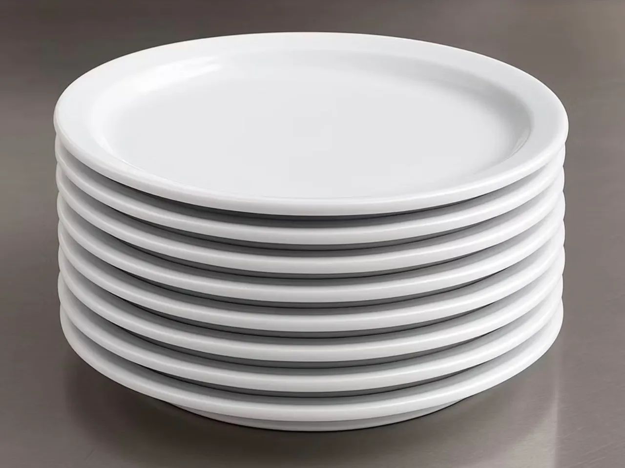 Prato raso porcelana restaurante 