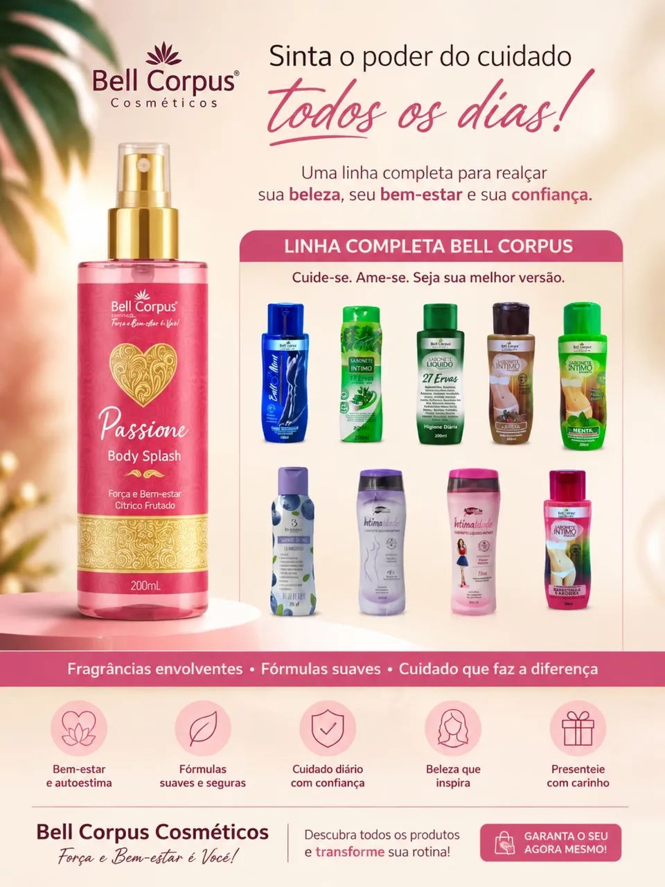 Kit Body Splash + Sabonete líquido corporal e íntimo 400ml - Foto 4