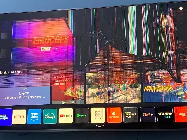Tv 60 polegadas com defeito na tela 