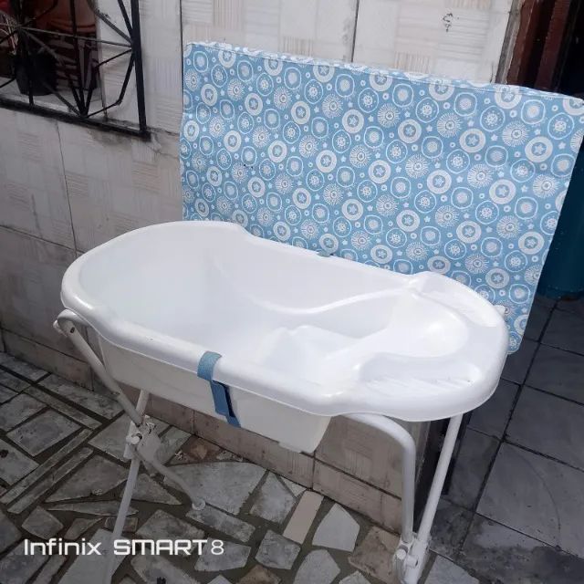 Banheira com trocador 