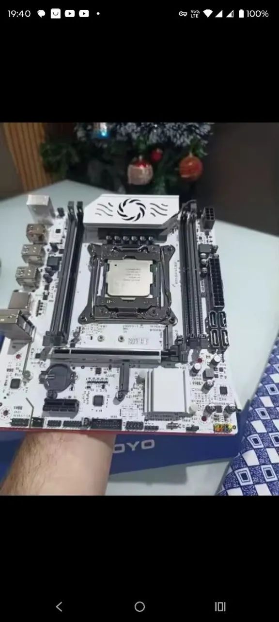 Kit Xeon  placa mãe soyo D4 e processador E5-2680 V4 com 16 gigas memória RAM já com TPM 2
