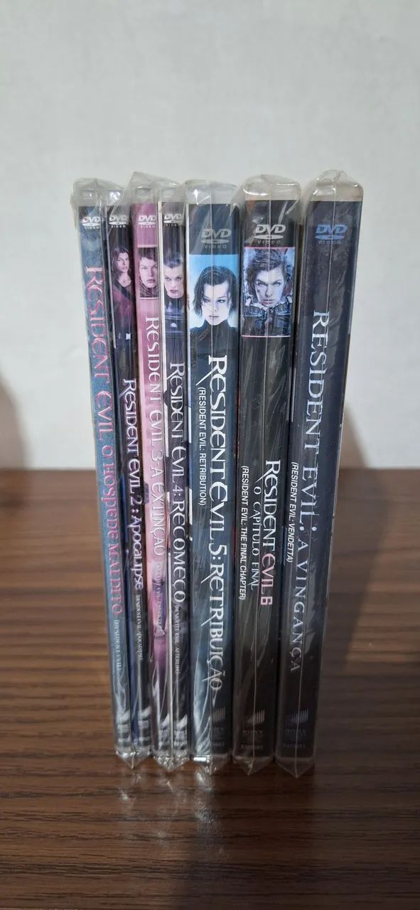Lote 7 DVDs - Resident Evil (Saga Completa Milla Jovovich + CGI)