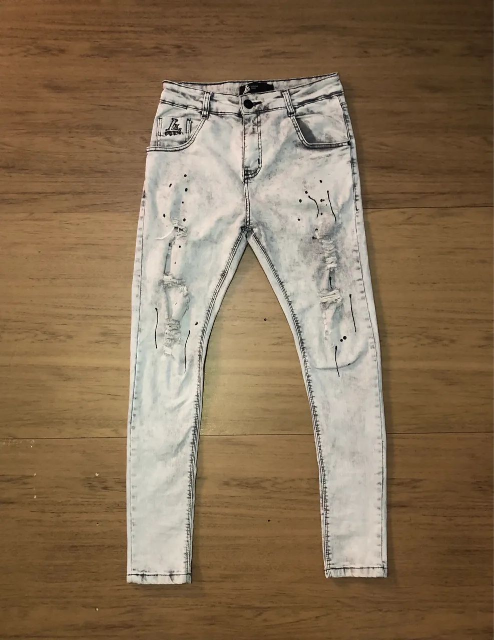Calça Jogador Jeans Clara Destroyed