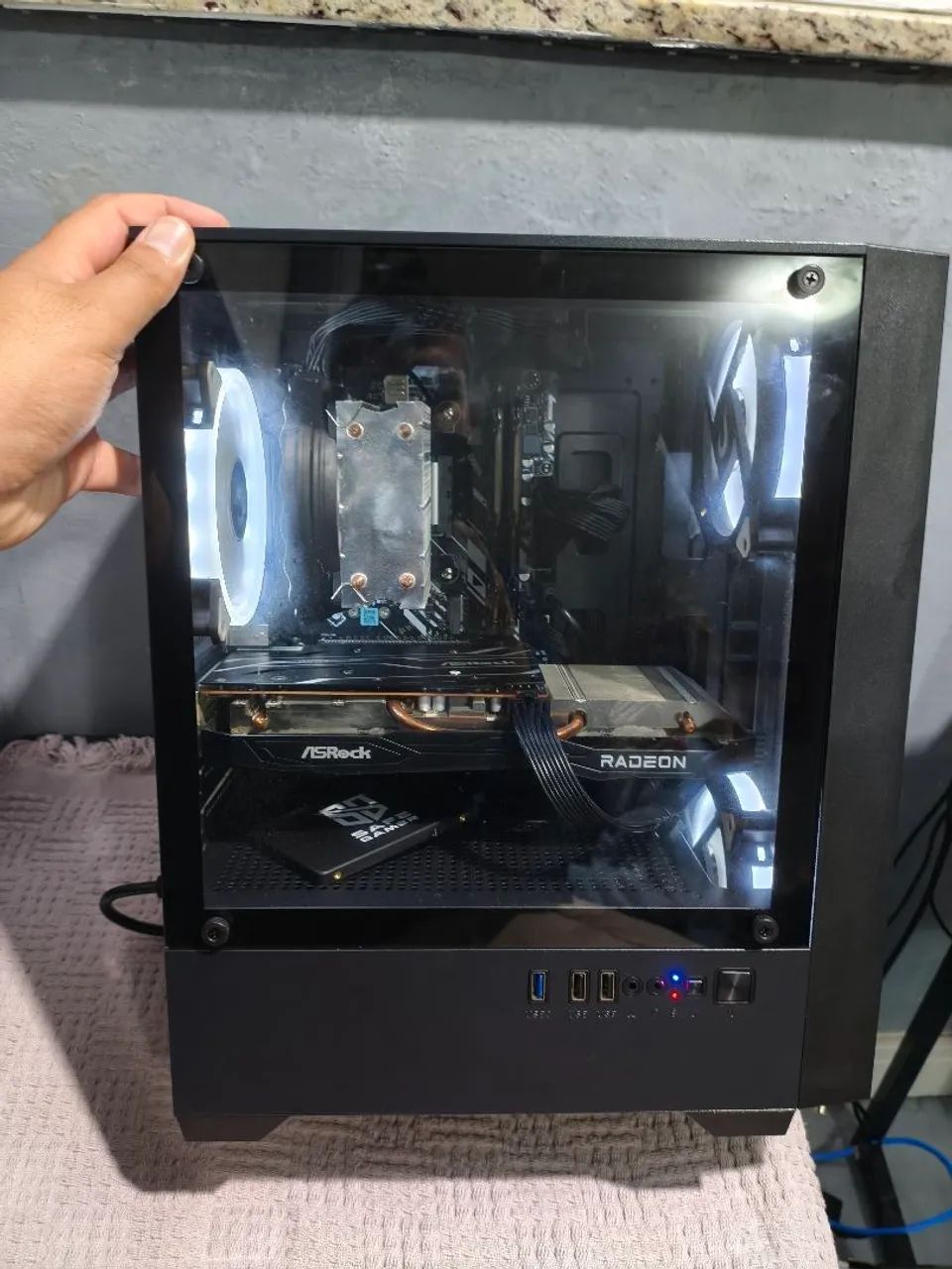 vendo PC Gemer completo com mouse teclado sem fio e monitor  - Foto 2