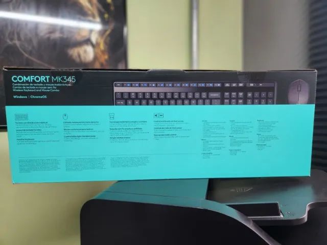 CONFORMT MK345 Kit Teclado e Mouse Logitech MK345  - Foto 3