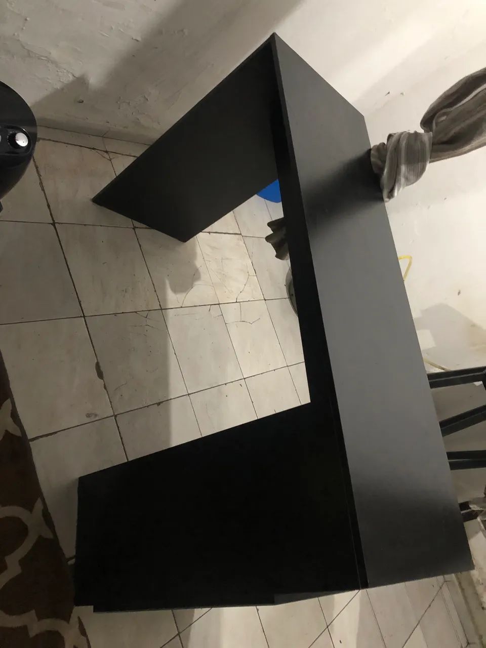 BALCÃO PRETO ADEGA COM ESPELHO - Foto 5