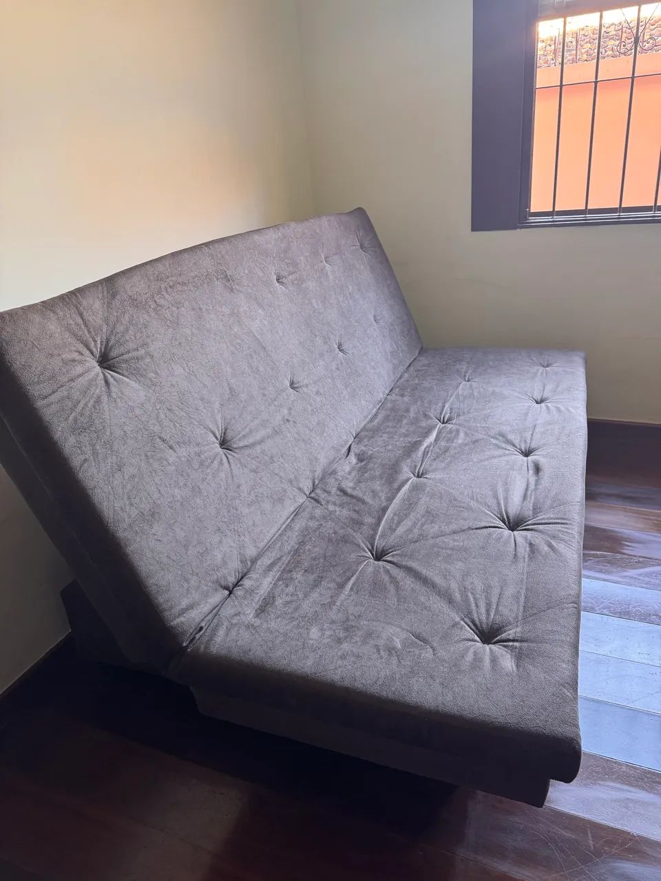 Sofá cama dobrável em suede  - Foto 2