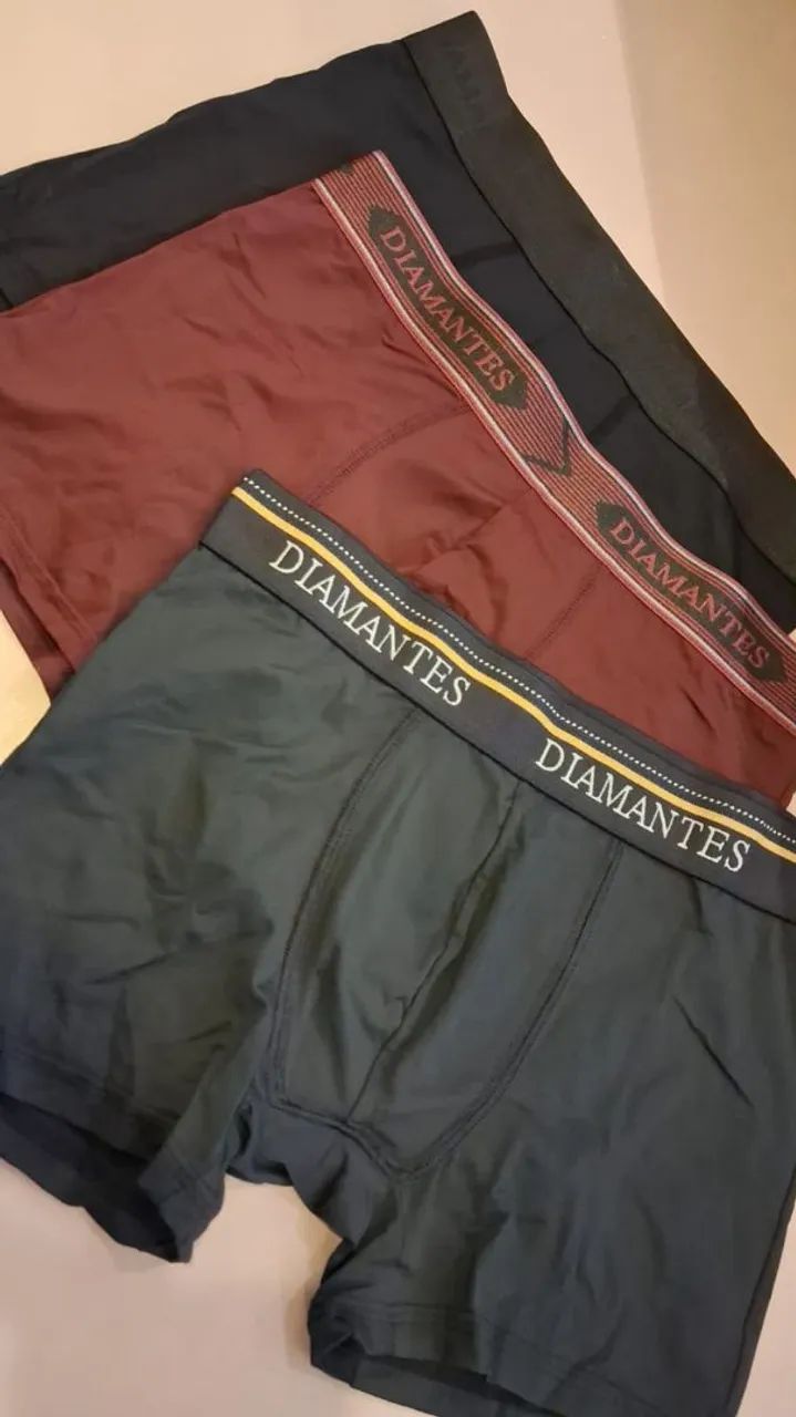 kit de cuecas com 3 unidades diamantes lingerie  - Foto 3