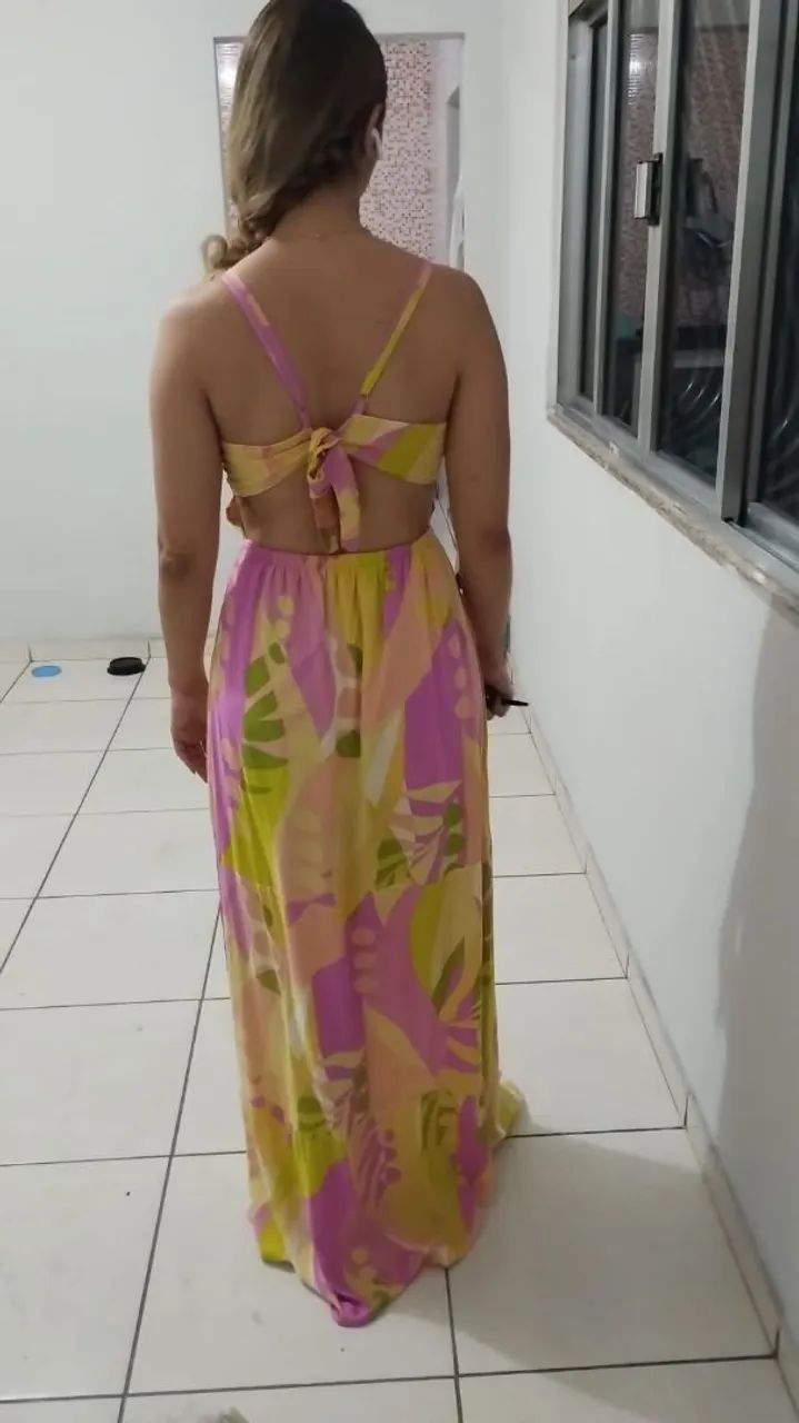 Vestido longo estampado  - Foto 2