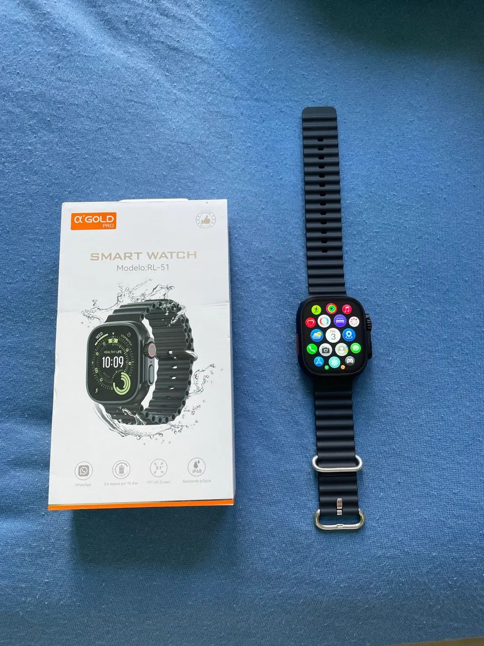 SmartWatch Gold Modelo RL 51 NOVO